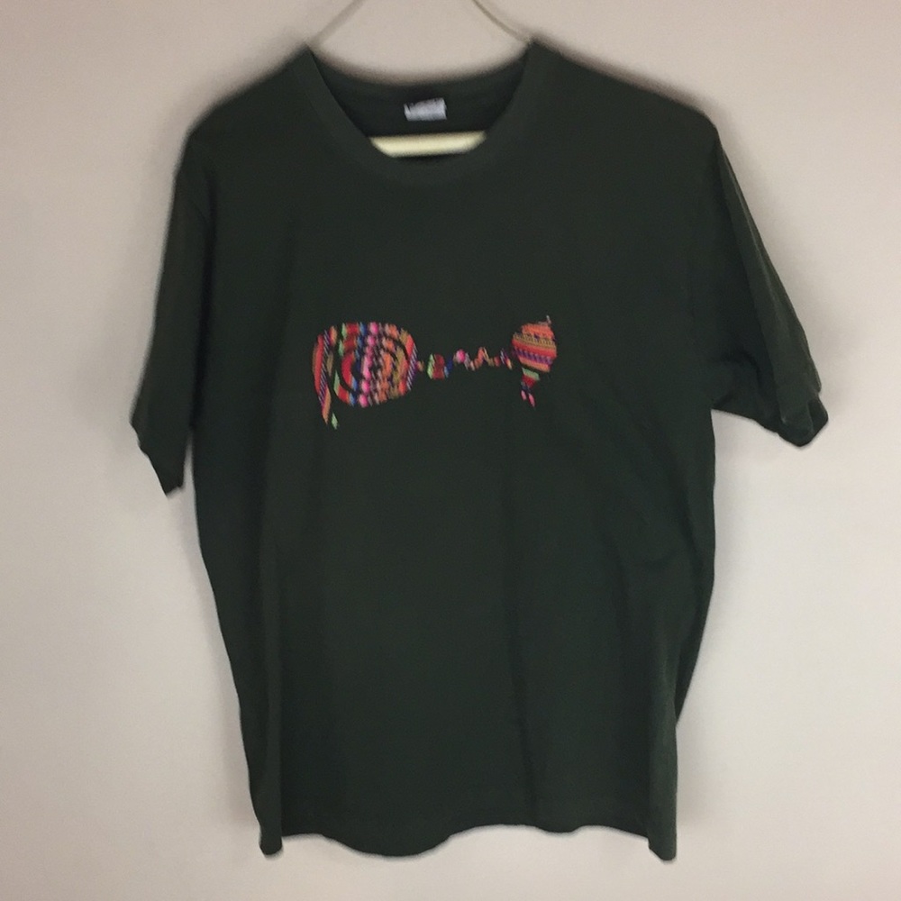 Karissma Wear Olive  Green Cotton Peru T-shirt Size Large